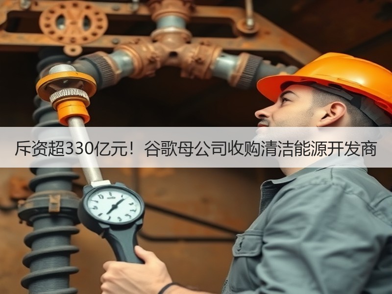 斥资超330亿元！谷歌母公司收购清洁能源