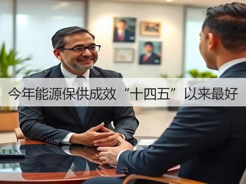 今年能源保供成效“十四五”以来最好