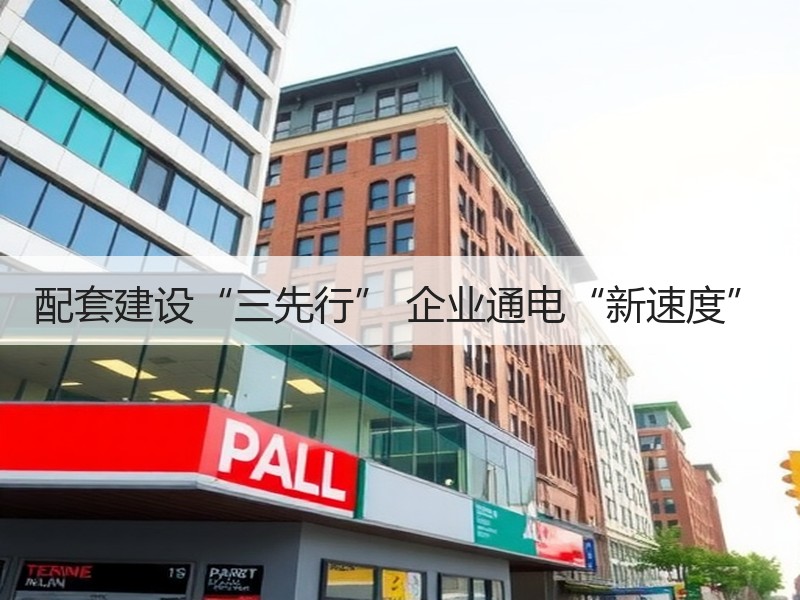 配套建设“三先行” 企业通电“新速度”