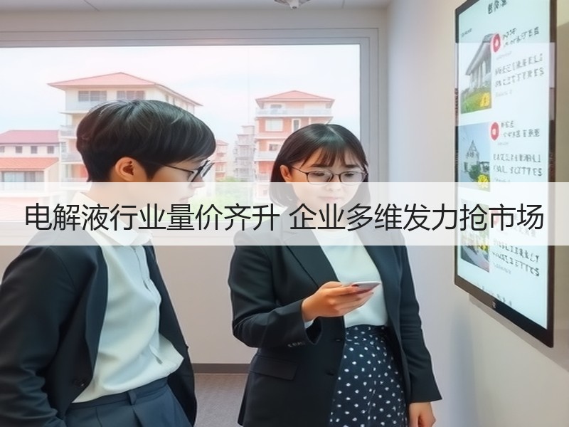 电解液行业量价齐升 企业多维发力抢市场