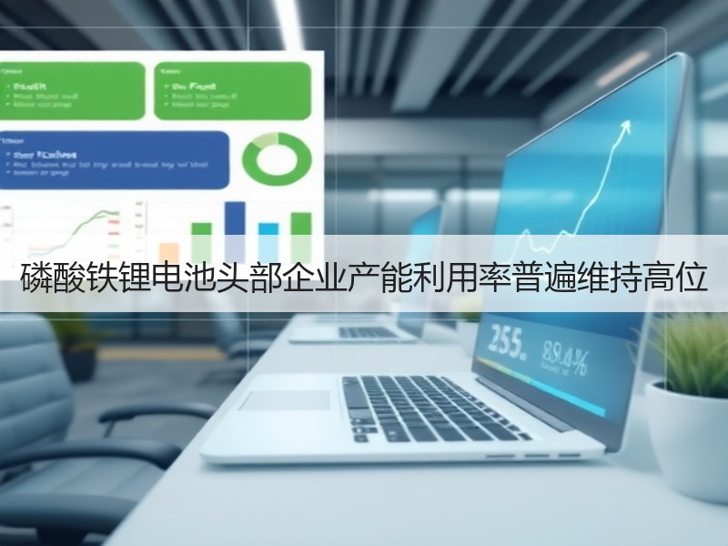 磷酸铁锂电池头部企业产能利用率普遍维持高