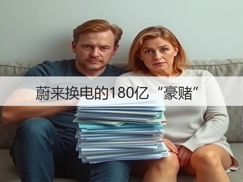 蔚来换电的180亿“豪赌”