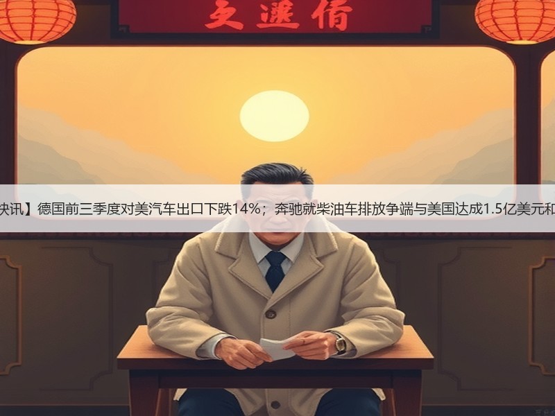 【国际快讯】德国前三季度对美汽车出口下跌