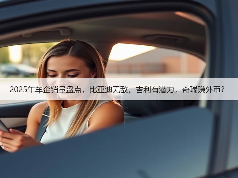 2025年车企销量盘点，比亚迪无敌，吉利