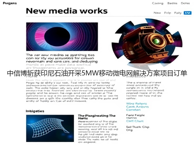 中信博斩获印尼石油开采5MW移动微电网解