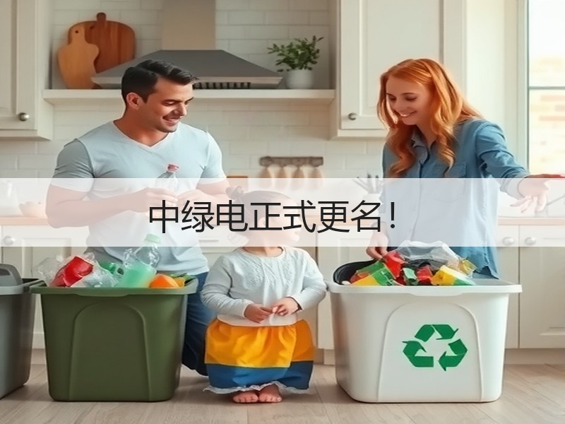 中绿电正式更名！