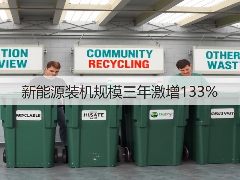 新能源装机规模三年激增133%
