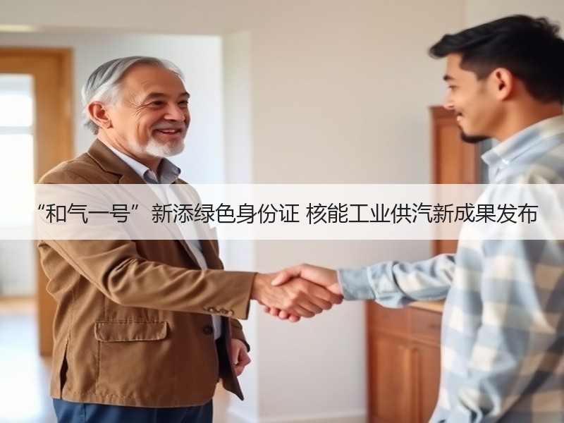 “和气一号”新添绿色身份证 核能工业供汽