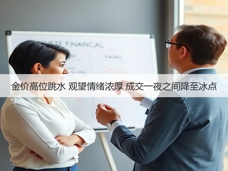 金价高位跳水 观望情绪浓厚 成交一夜之间