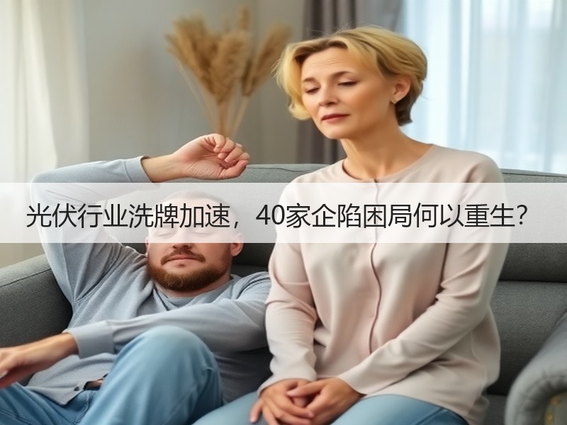 光伏行业洗牌加速，40家企陷困局何以重生