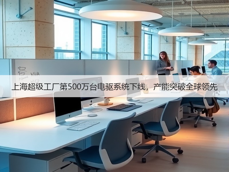上海超级工厂第500万台电驱系统下线，产