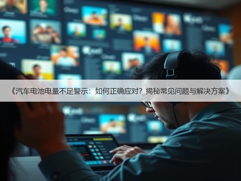 《汽车电池电量不足警示：如何正确应对？揭