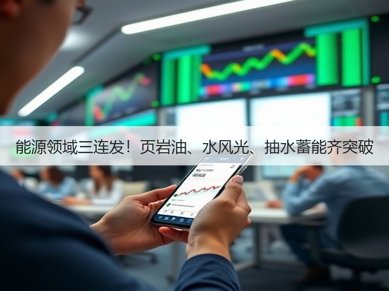 能源领域三连发！页岩油、水风光、抽水蓄能