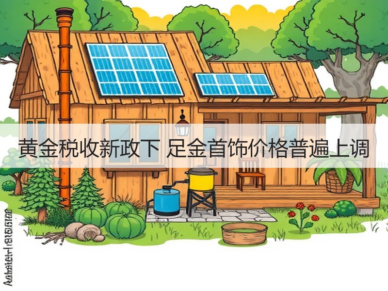黄金税收新政下 足金首饰价格普遍上调