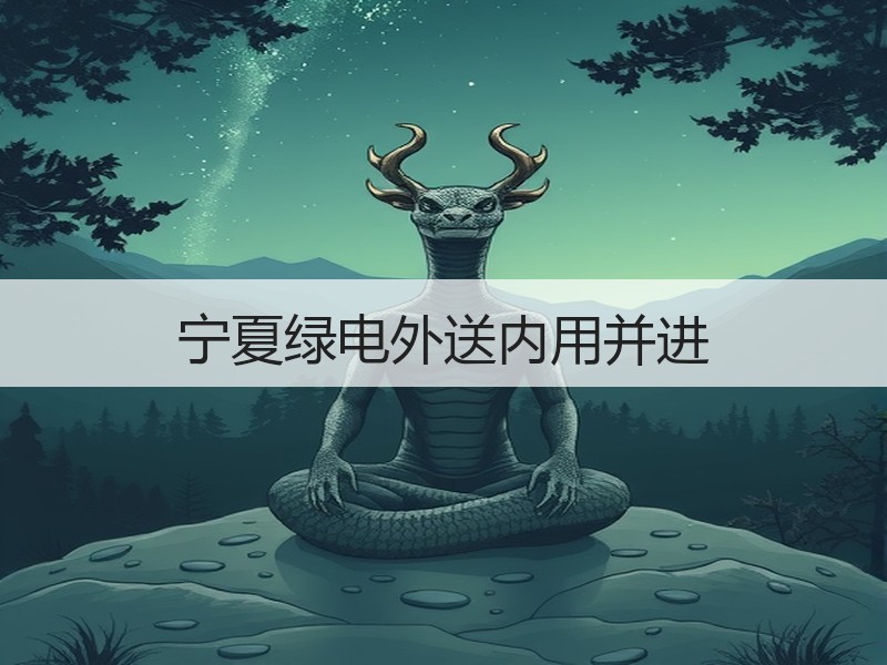 宁夏绿电外送内用并进