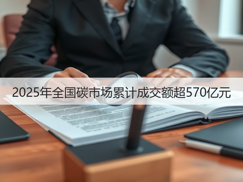2025年全国碳市场累计成交额超570亿
