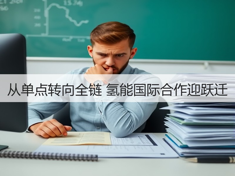 从单点转向全链 氢能国际合作迎跃迁