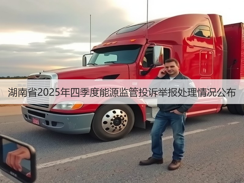 湖南省2025年四季度能源监管投诉举报处