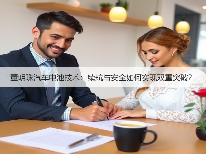 董明珠汽车电池技术：续航与安全如何实现双
