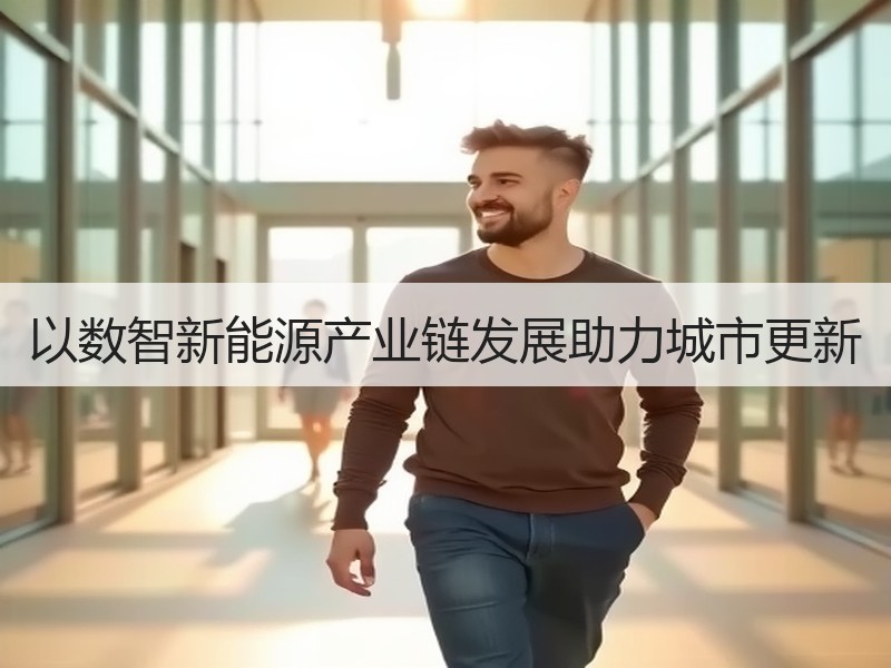 以数智新能源产业链发展助力城市更新