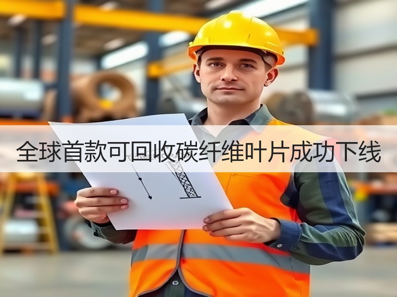 全球首款可回收碳纤维叶片成功下线