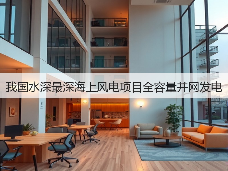 我国水深最深海上风电项目全容量并网发电