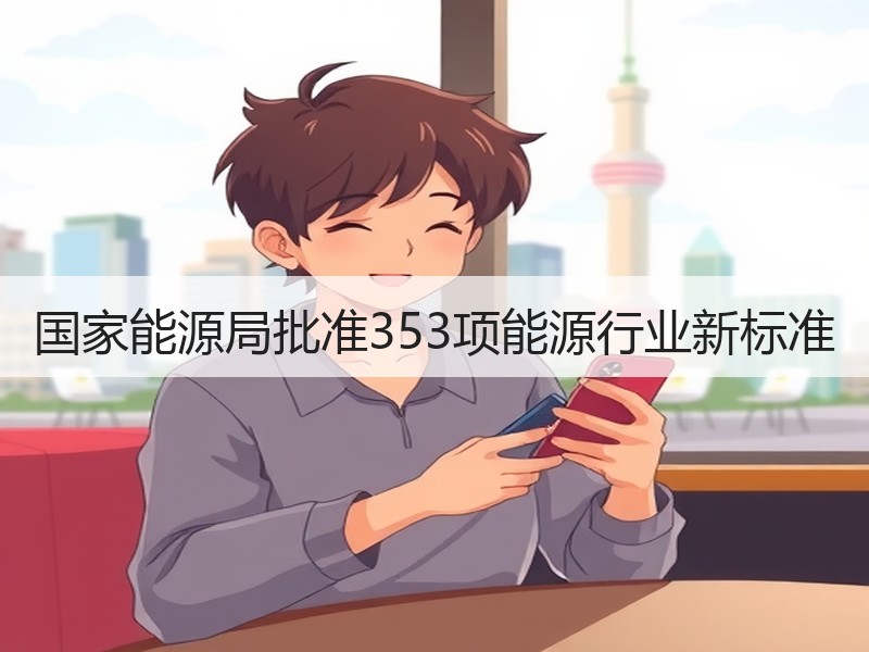 国家能源局批准353项能源行业新标准