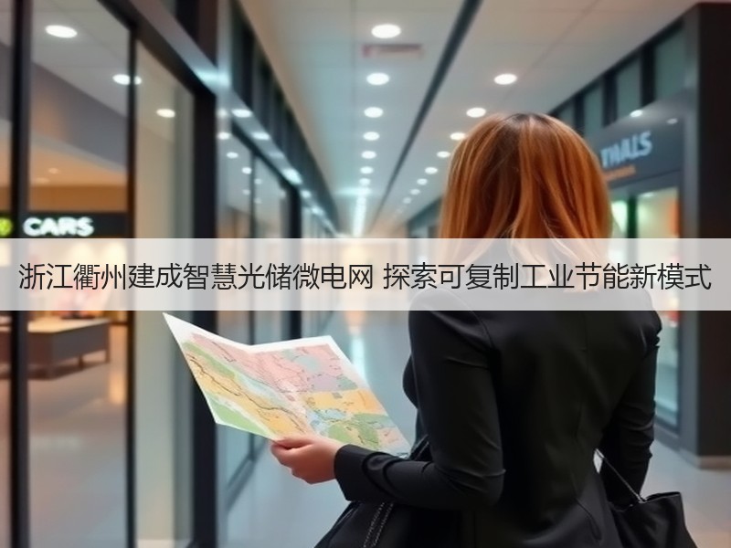浙江衢州建成智慧光储微电网 探索可复制工