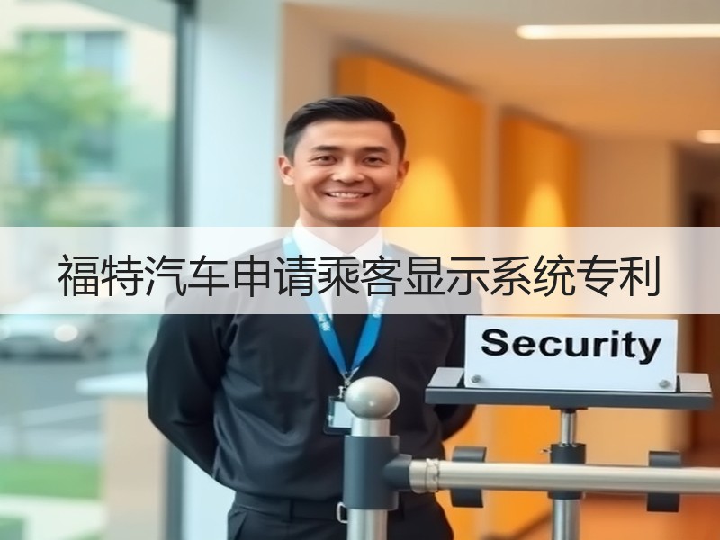 福特汽车申请乘客显示系统专利