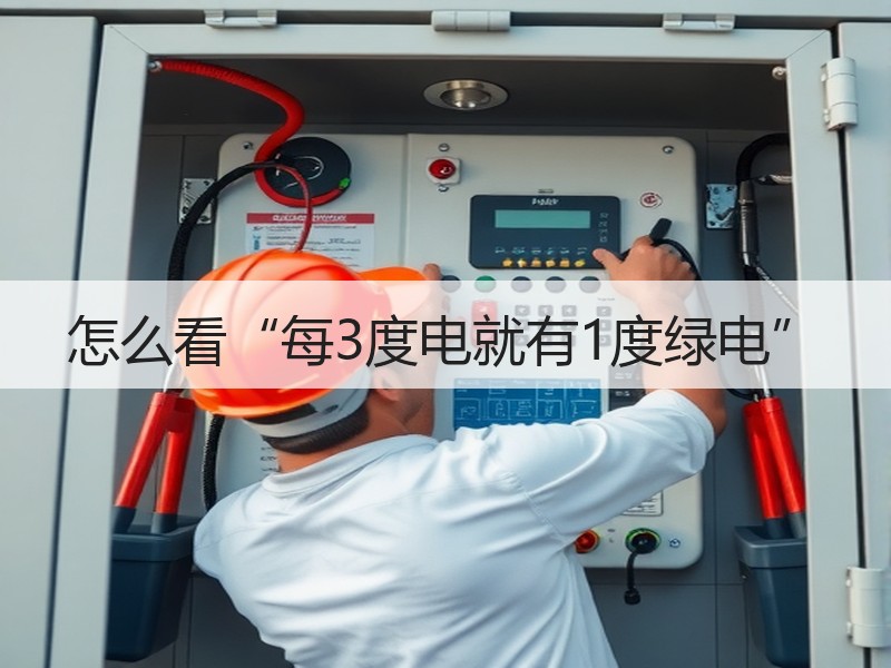 怎么看“每3度电就有1度绿电”