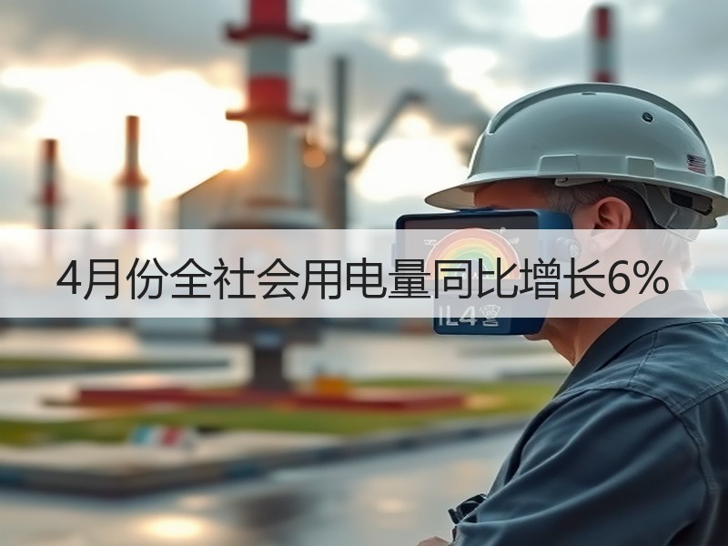 4月份全社会用电量同比增长6%