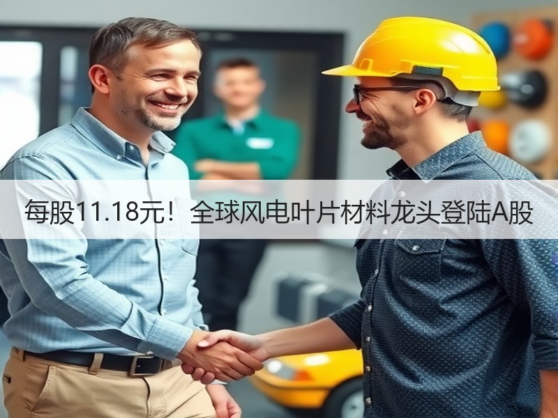 每股11.18元！全球风电叶片材料龙头登