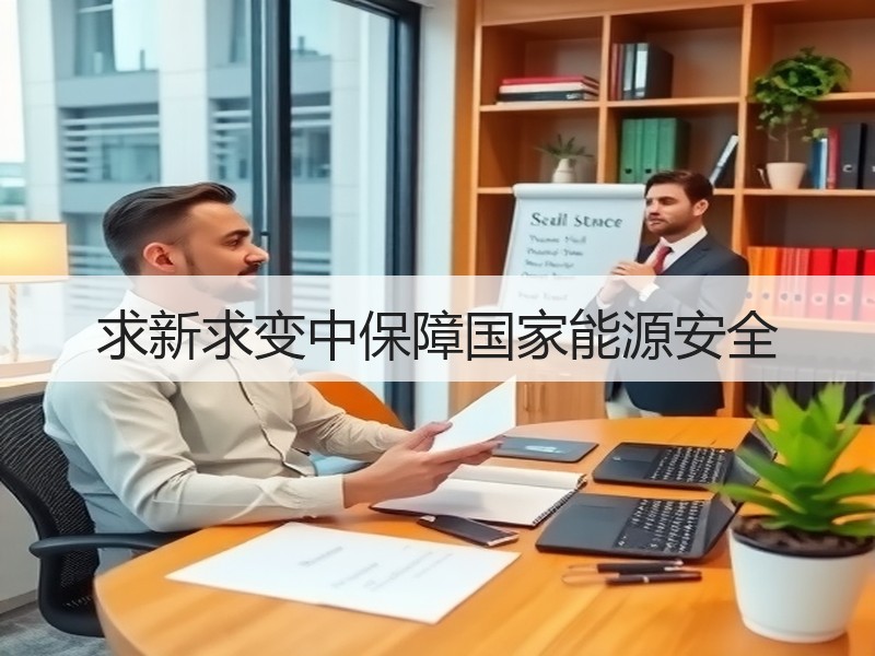 求新求变中保障国家能源安全