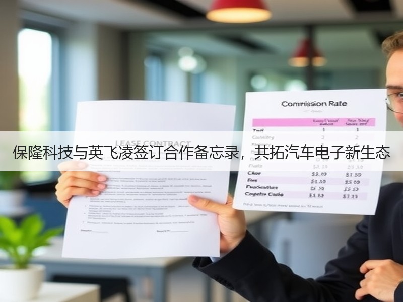 保隆科技与英飞凌签订合作备忘录，共拓汽车