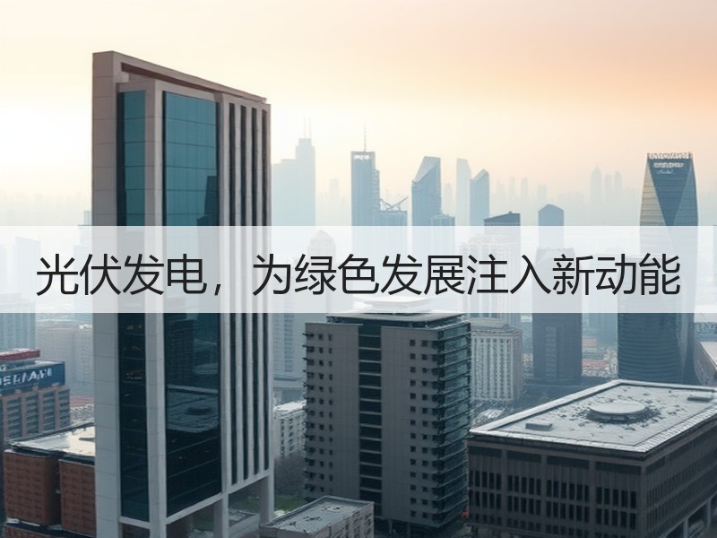 光伏发电，为绿色发展注入新动能