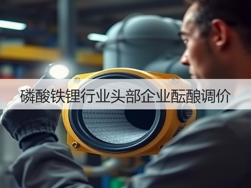 磷酸铁锂行业头部企业酝酿调价