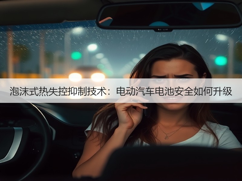 泡沫式热失控抑制技术：电动汽车电池安全如