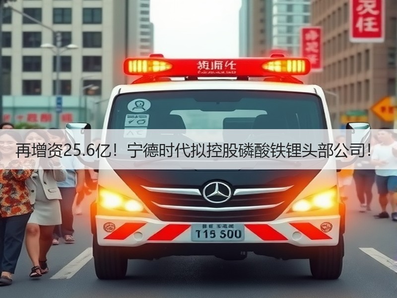 再增资25.6亿！宁德时代拟控股磷酸铁锂
