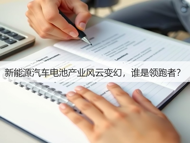 新能源汽车电池产业风云变幻，谁是领跑者？