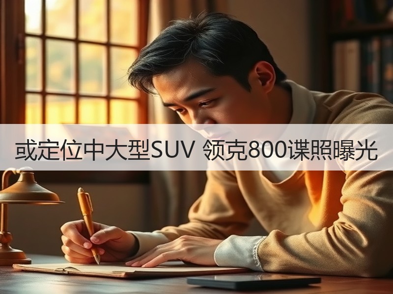或定位中大型SUV 领克800谍照曝光