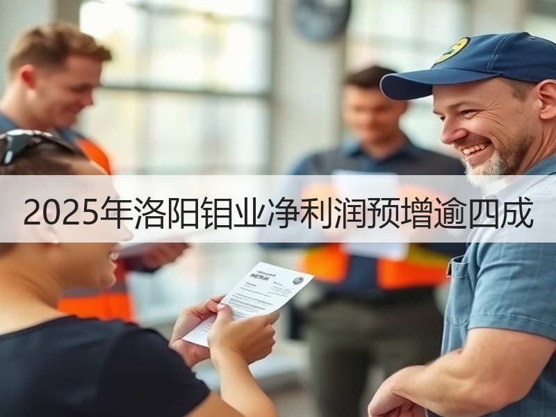 2025年洛阳钼业净利润预增逾四成