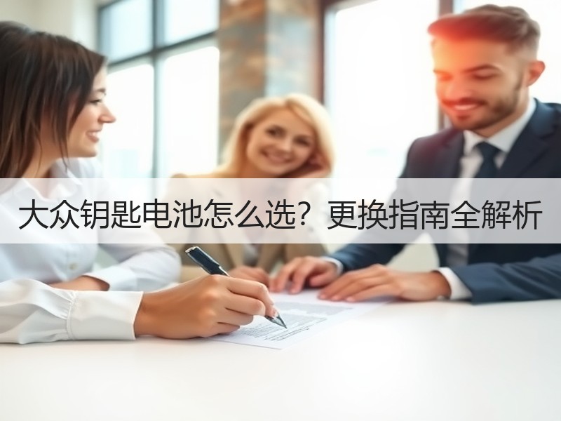 大众钥匙电池怎么选？更换指南全解析