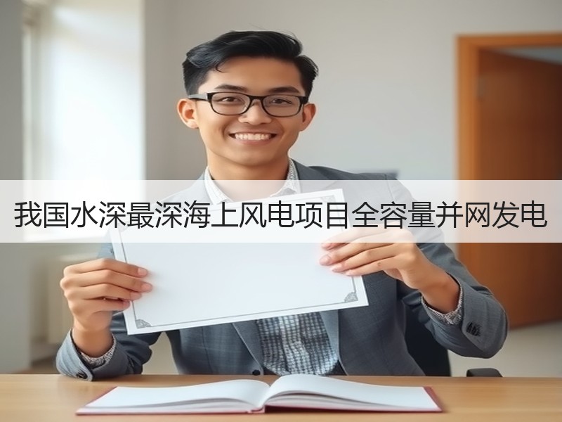 我国水深最深海上风电项目全容量并网发电