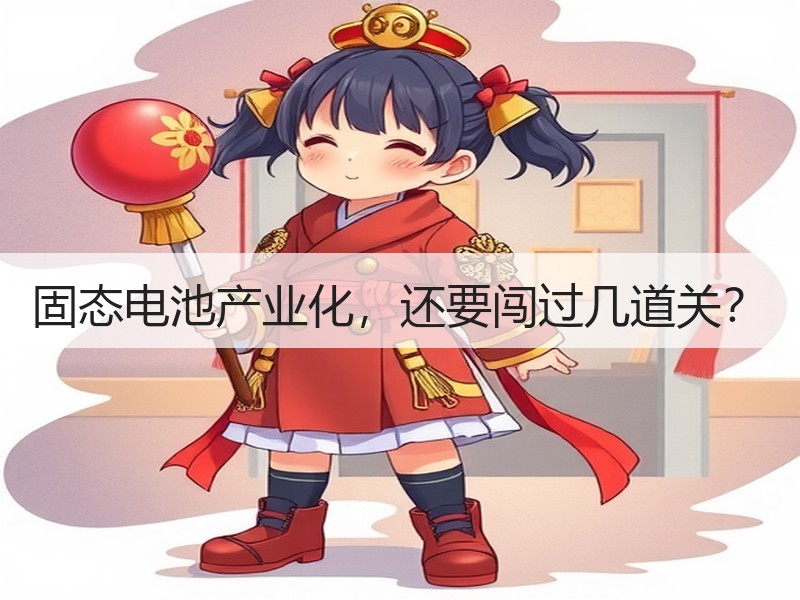 固态电池产业化，还要闯过几道关？