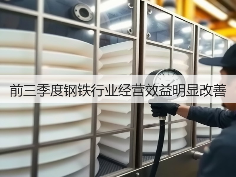 前三季度钢铁行业经营效益明显改善