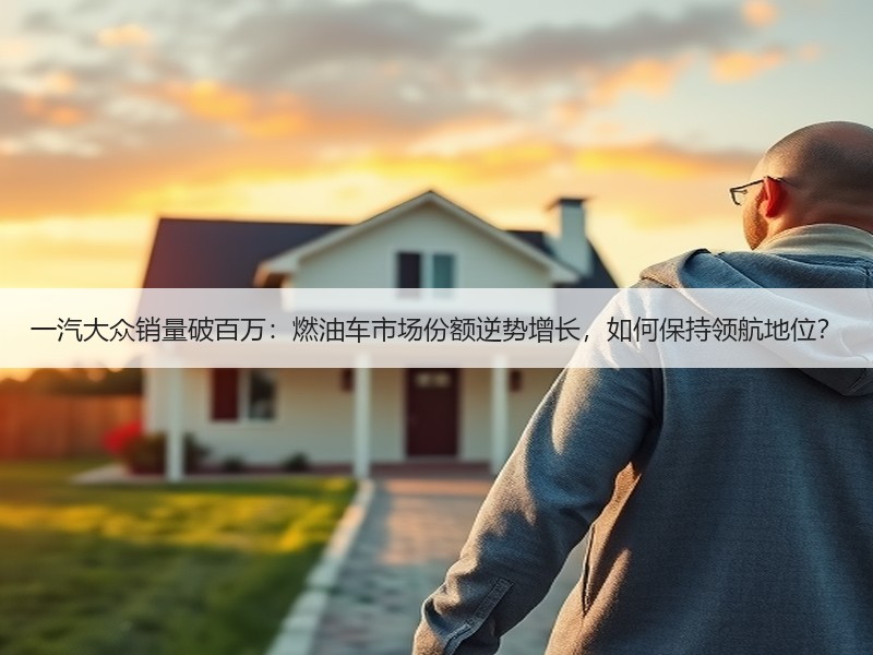 一汽大众销量破百万：燃油车市场份额逆势增