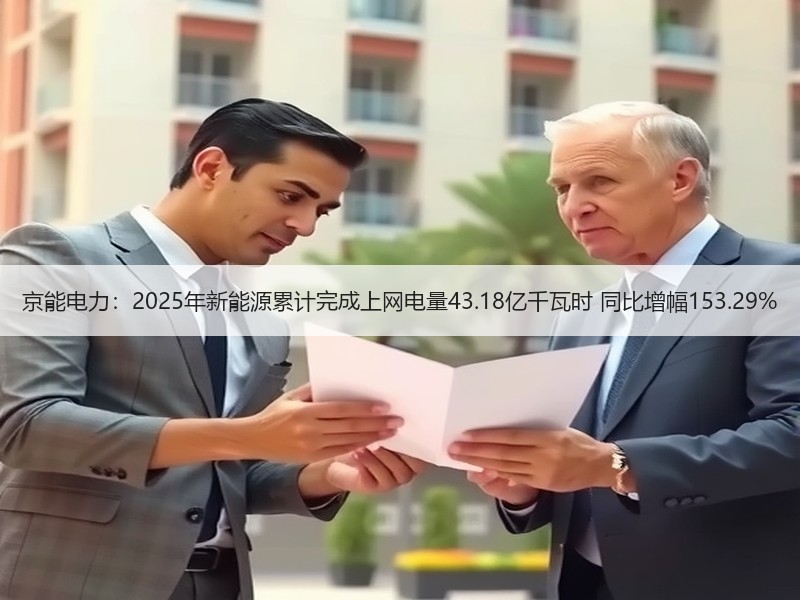 京能电力：2025年新能源累计完成上网电