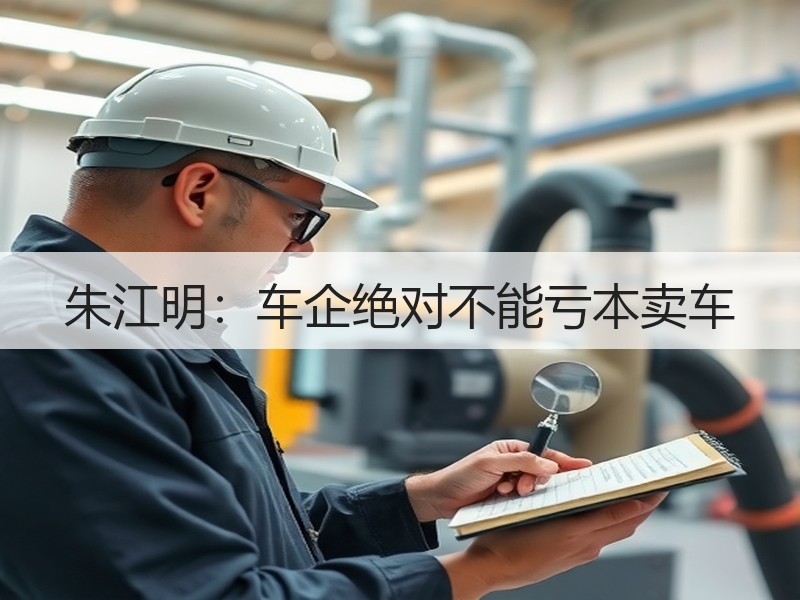 朱江明：车企绝对不能亏本卖车