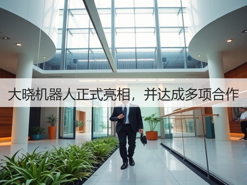 大晓机器人正式亮相，并达成多项合作