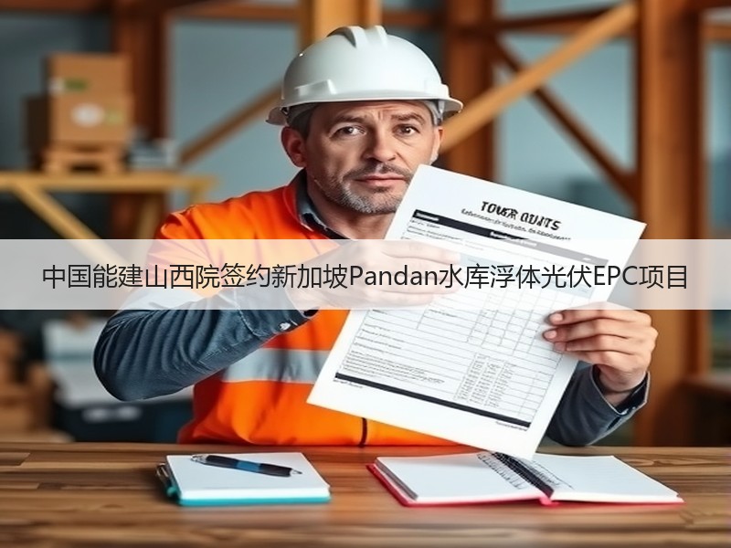 中国能建山西院签约新加坡Pandan水库